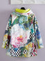 Taxicab Florals Reversible Pleated Raincoat