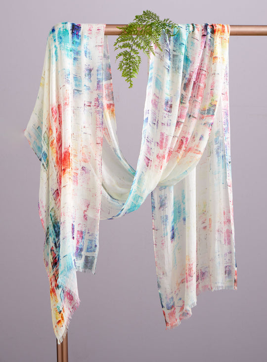 Rainbow Cobblestone Scarf