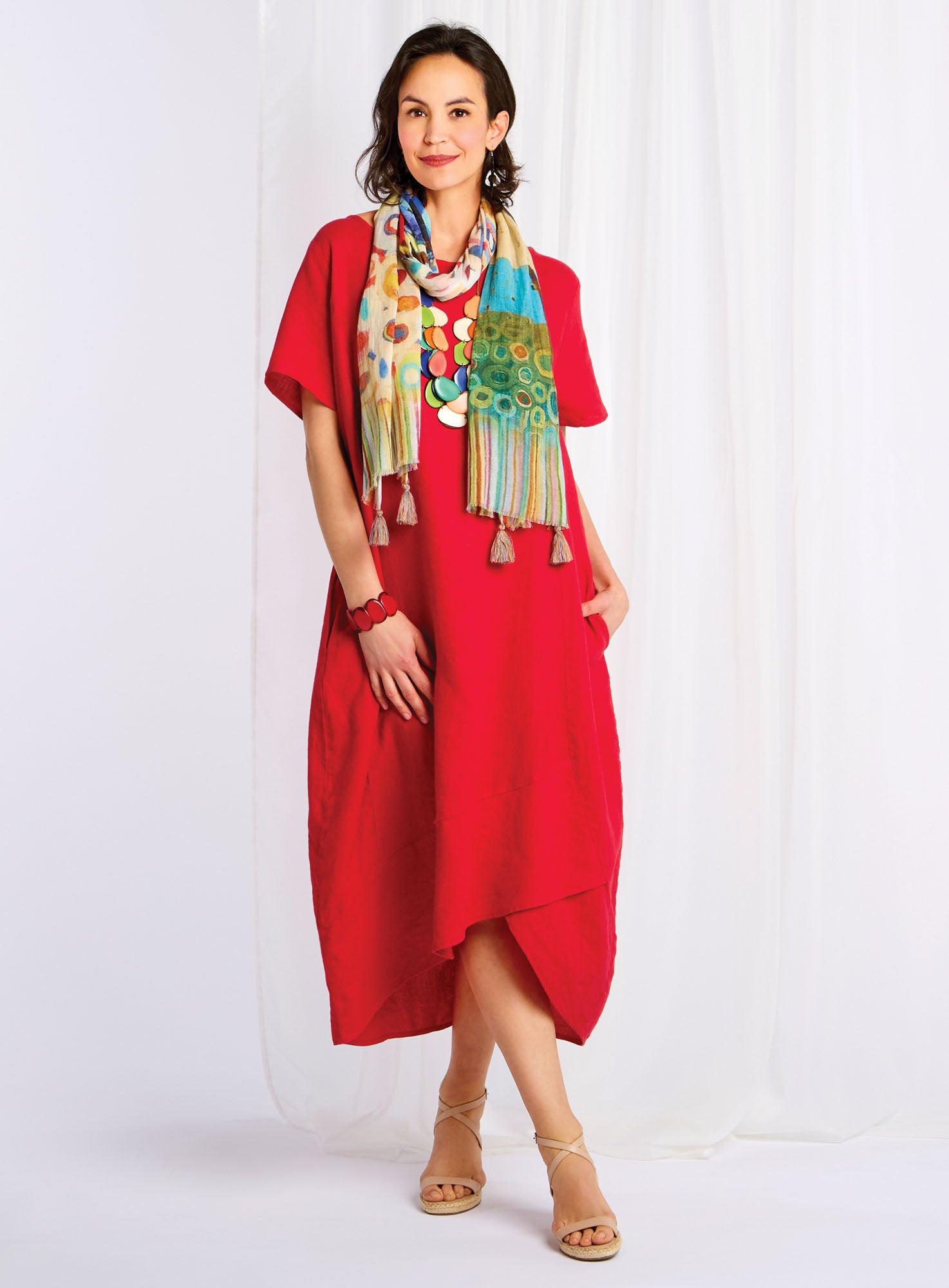 Essential US Linen Drop-Waist Dress FINAL SALE (No Returns) | Petalura Essential US Linen Drop-Waist Dress FINAL SALE (No Returns) | Petalura