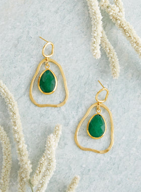 Turkish Emerald Earrings