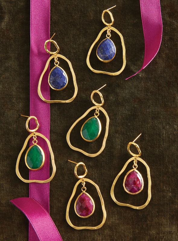 Turkish Emerald Earrings