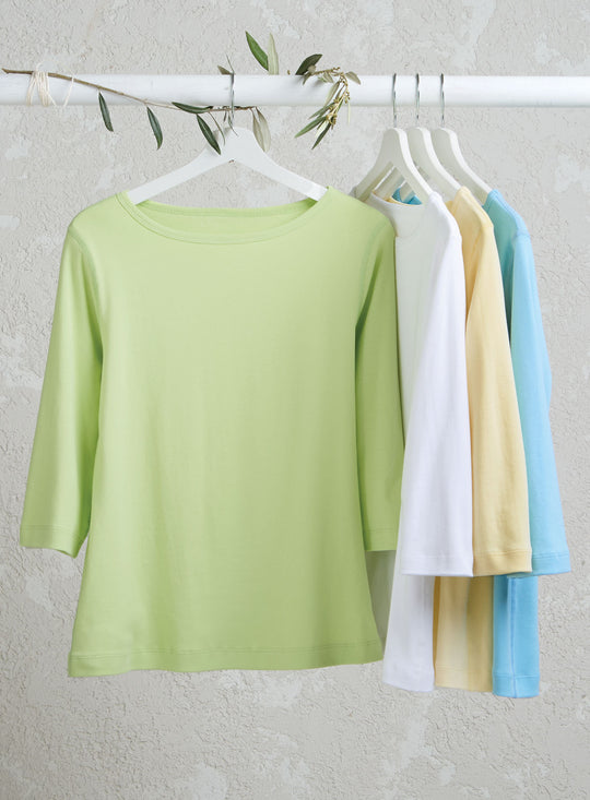 Cotton Comforts Boatneck Top FINAL SALE (No Returns)