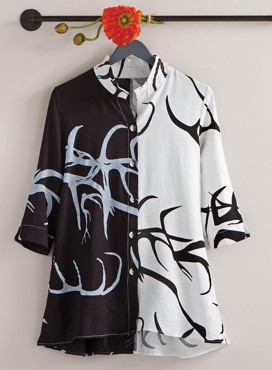 Light and Shadow Shirt Jacket FINAL SALE (No Returns)