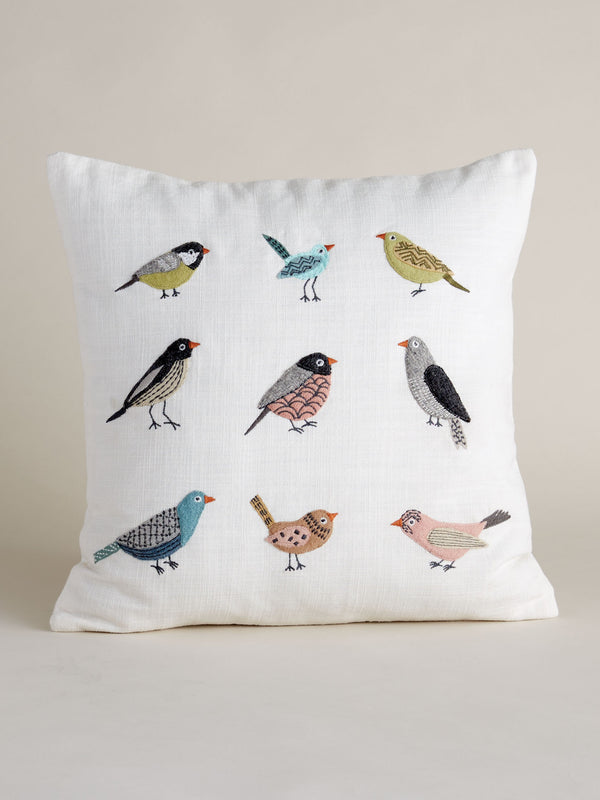 Birdie Bunch Throw Pillow