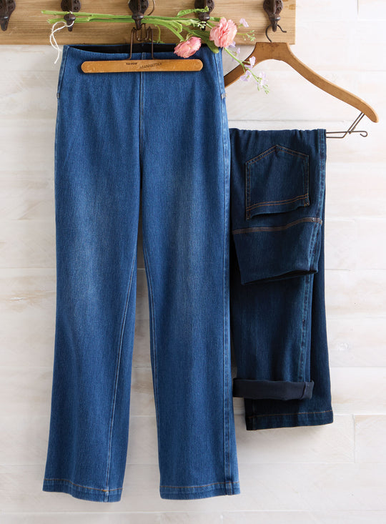 High Rise Stretch Denim Blue Jeans FINAL SALE (No Returns)