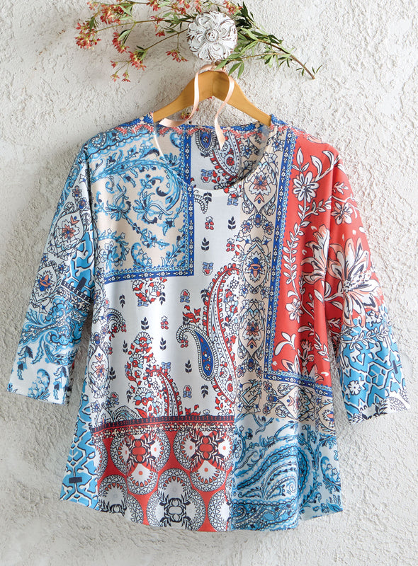 Paisley Patchwork Top