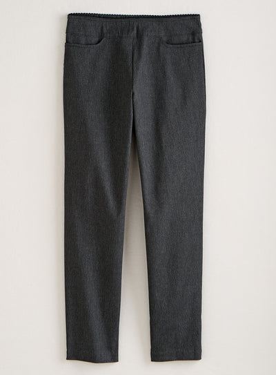 Kick It Up Flat Front Pants - Heathered Hues
