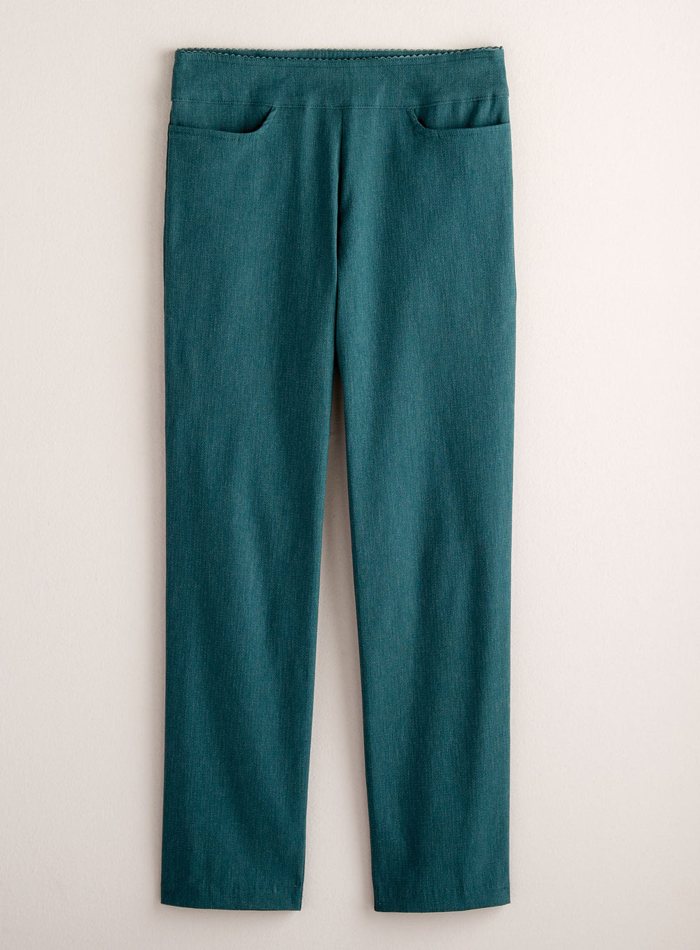 Kick It Up Flat Front Pants - Heathered Hues