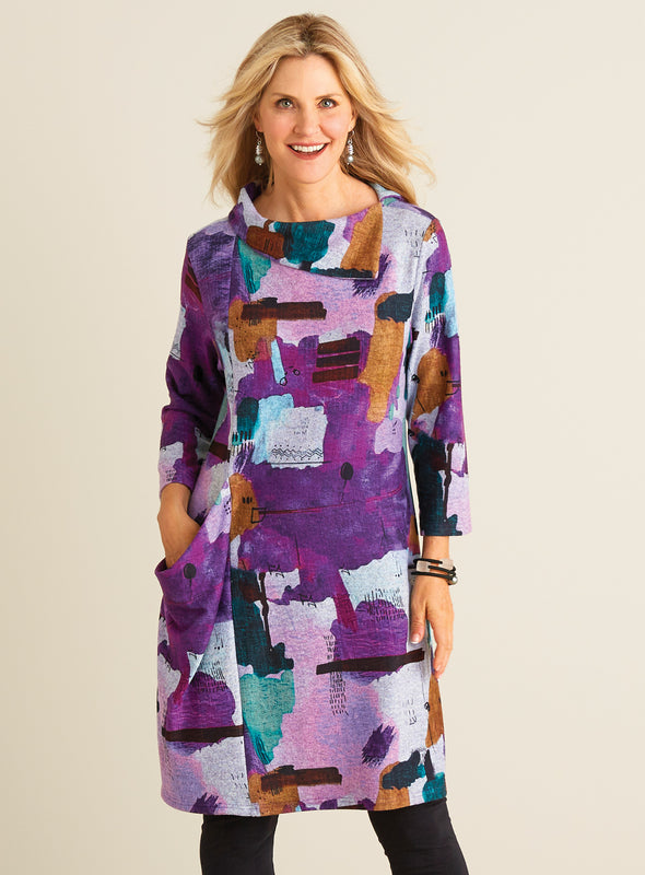 brushed knit dress Cozy Comfort Meets Elegance: Introducing the Nora Brushed Knit Dress for Effortless Style Medium / Saxe Blue