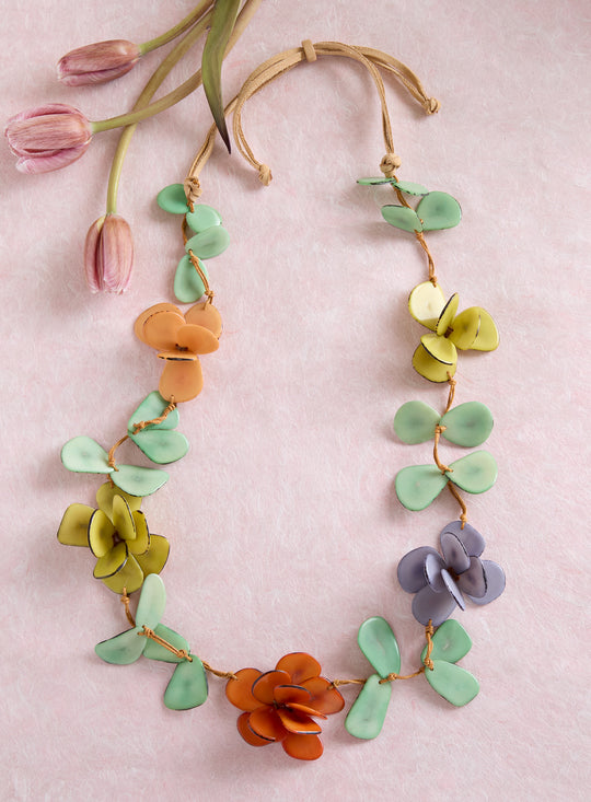 Rainforest Bouquet Tagua Necklace