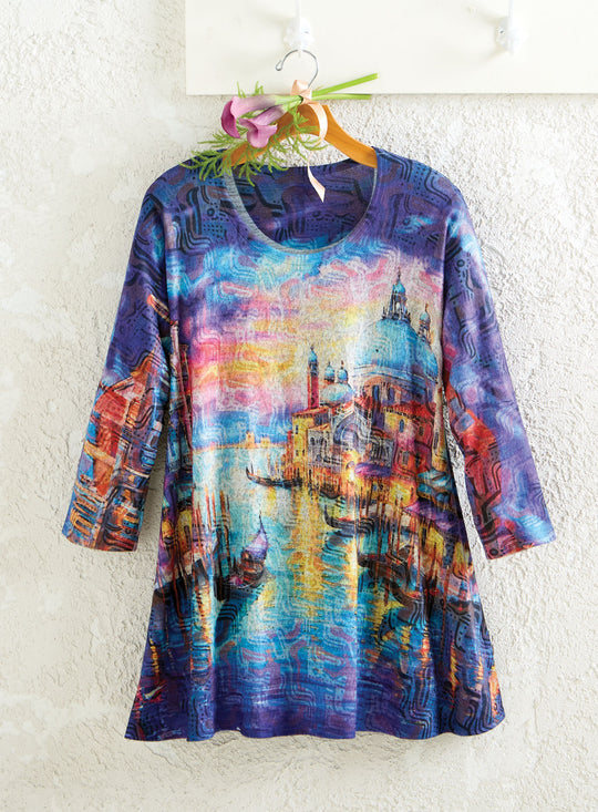 Sunset Canal Cruise Top FINAL SALE (No Returns)