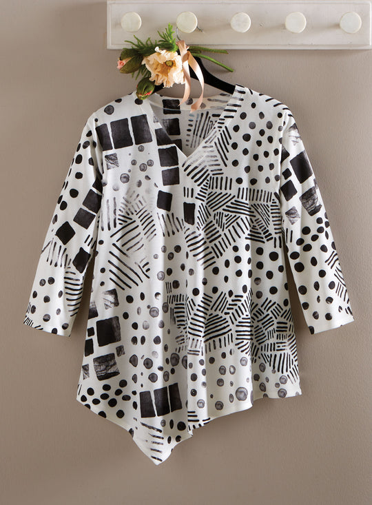 Good Shapes V-Neck Top FINAL SALE (No Returns)