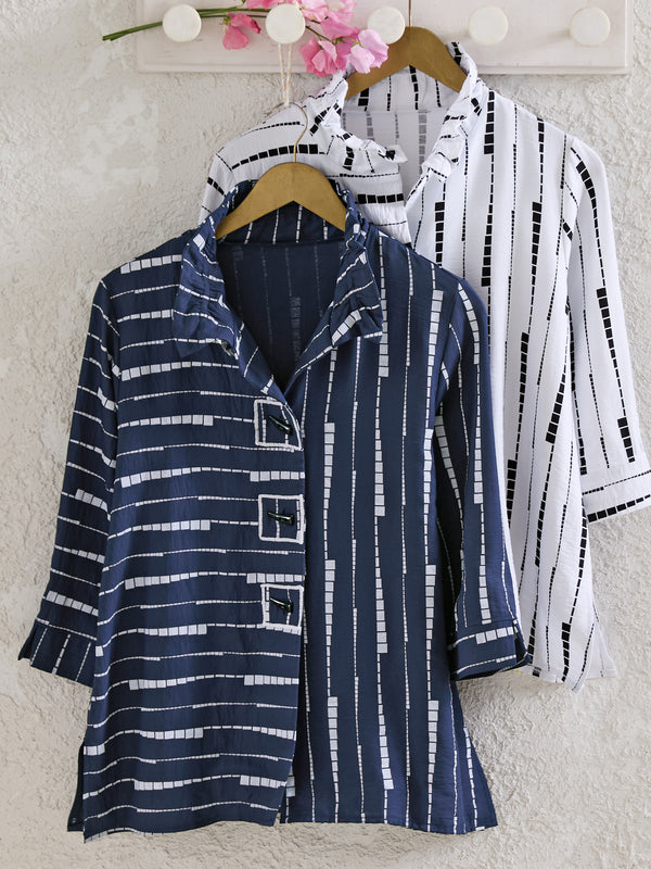 Dashing Ruffle Collar Shirt Jacket