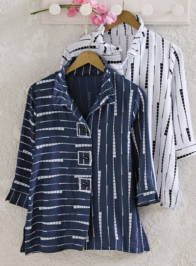 Dashing Ruffle Collar Shirt Jacket
