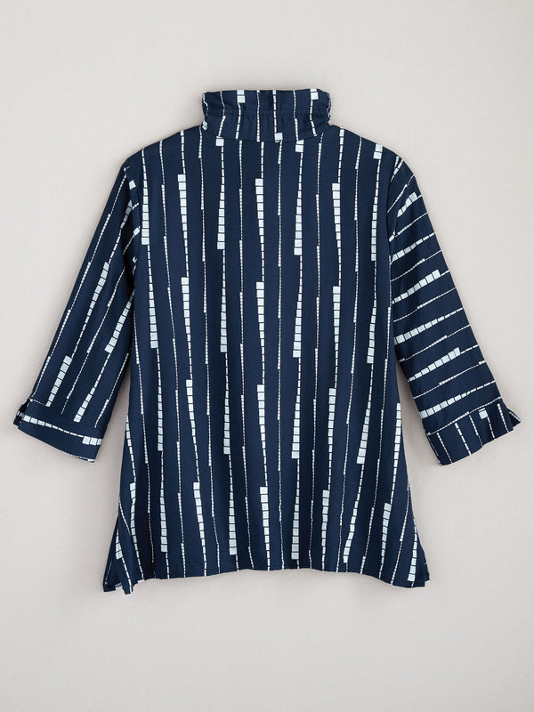 Dashing Ruffle Collar Shirt Jacket