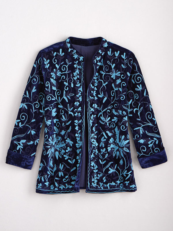 Velvet Reverie Embroidered Jacket