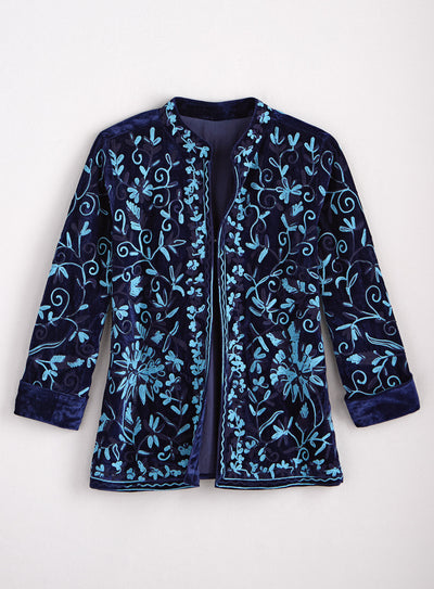 Velvet Reverie Embroidered Jacket