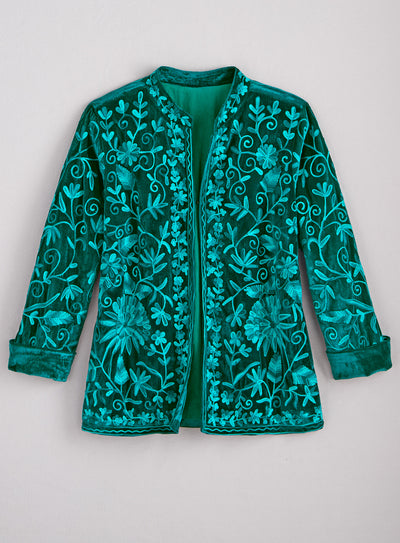 Velvet Reverie Embroidered Jacket