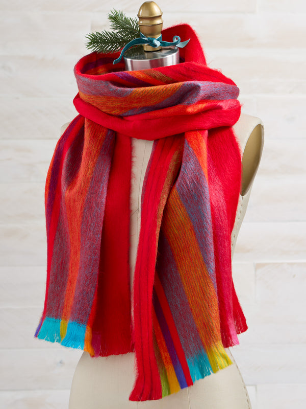 Soft Stripes Fleece Scarf