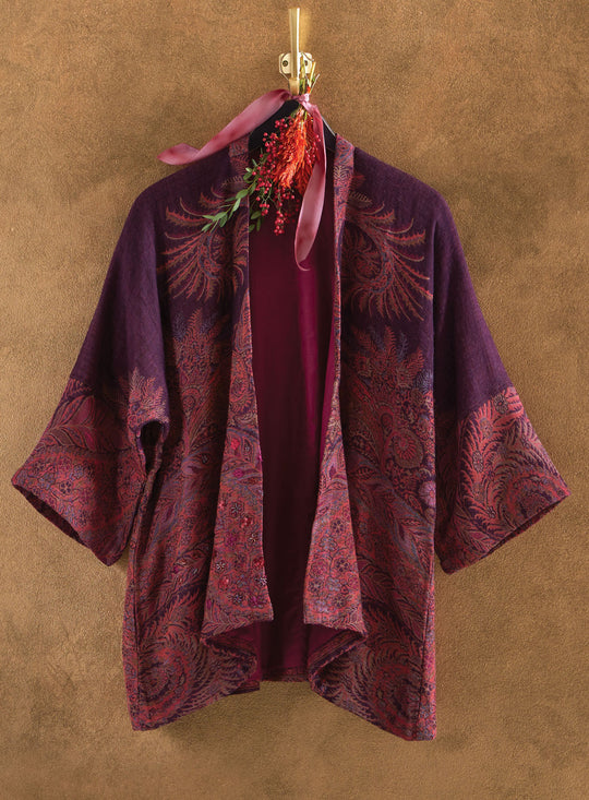 Wool Pashmina Open Jacket