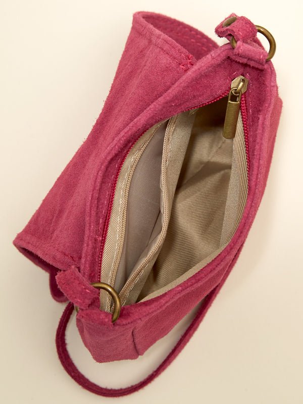 Suede Tassel Crossbody Bag