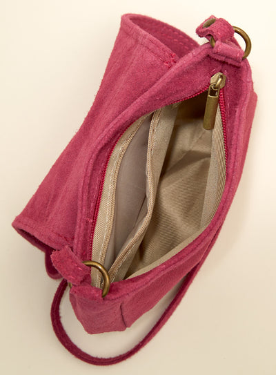 Suede Tassel Crossbody Bag