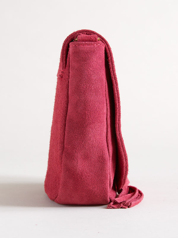 Suede Tassel Crossbody Bag