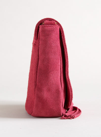 Suede Tassel Crossbody Bag