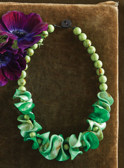 Wave and Bead Necklace