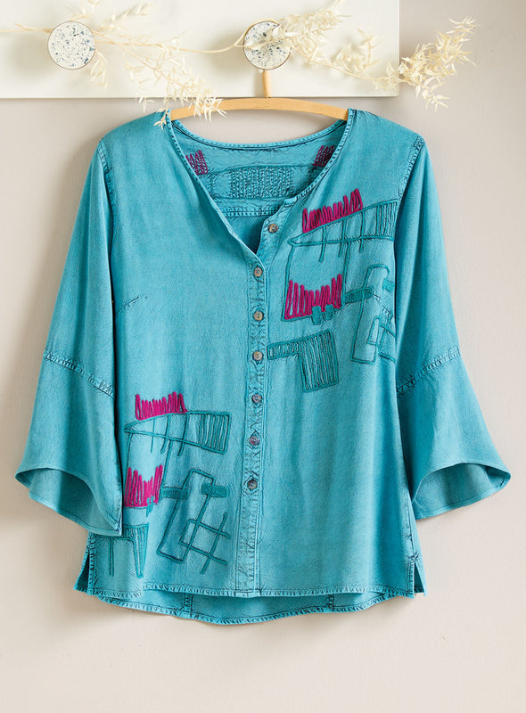 Boho Blueprint Top