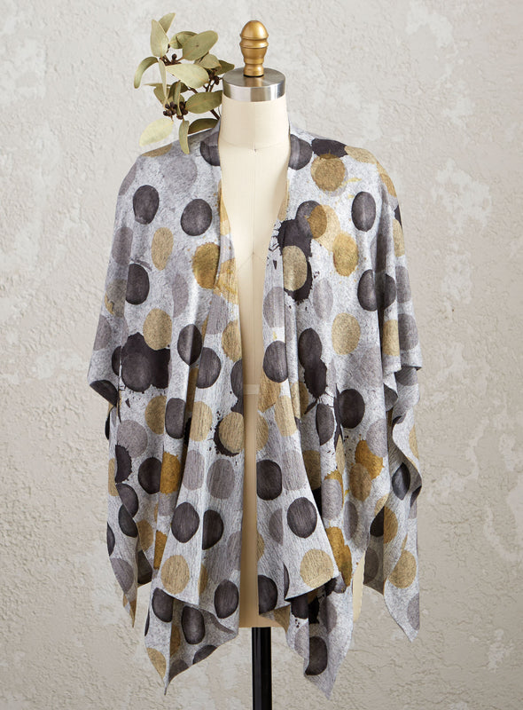 All Ways Knit Wrap - Tri Tone Dots