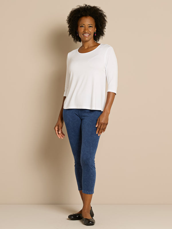 Day to Night Capri Leggings - Mineral Washed