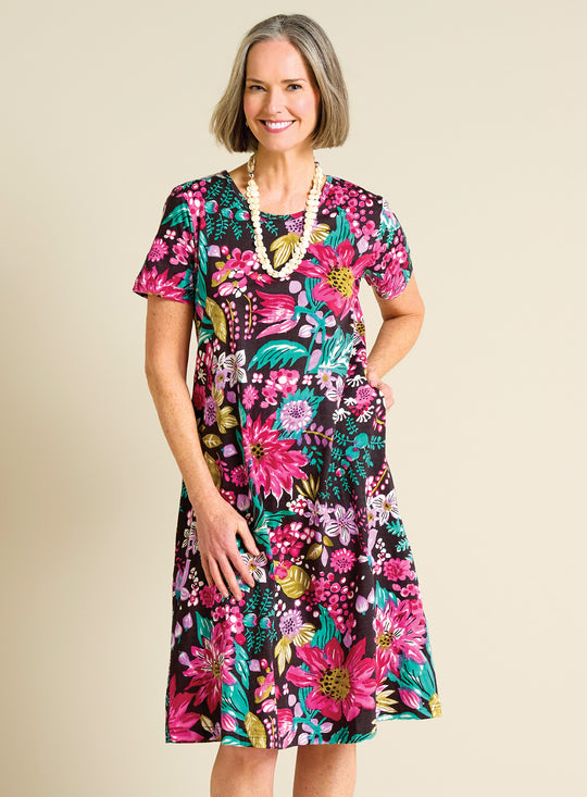 Tropical Garden Knit Dress FINAL SALE (No Returns)