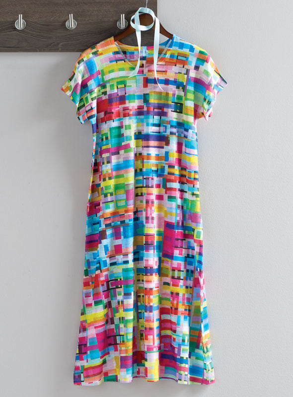 Rainbow Mosaic Dress