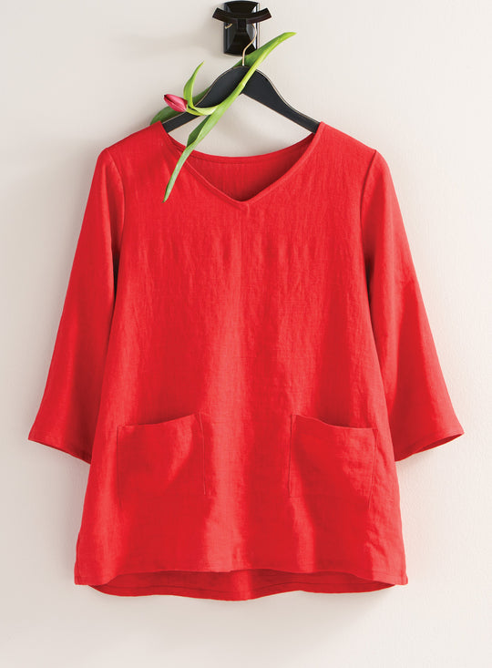 Essential US Linen Swingy Pocket Top FINAL SALE (No Returns)