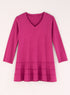 Cotton Comforts Tiered V-Neck Tunic