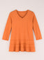 Cotton Comforts Tiered V-Neck Tunic