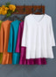 Cotton Comforts Tiered V-Neck Tunic