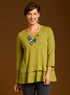 Cotton Comforts Tiered V-Neck Tunic