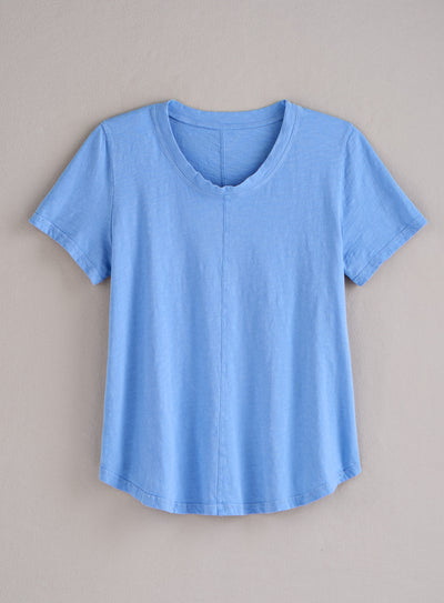 Classic Cotton Center-Seam Tee - Slub Knit Solid