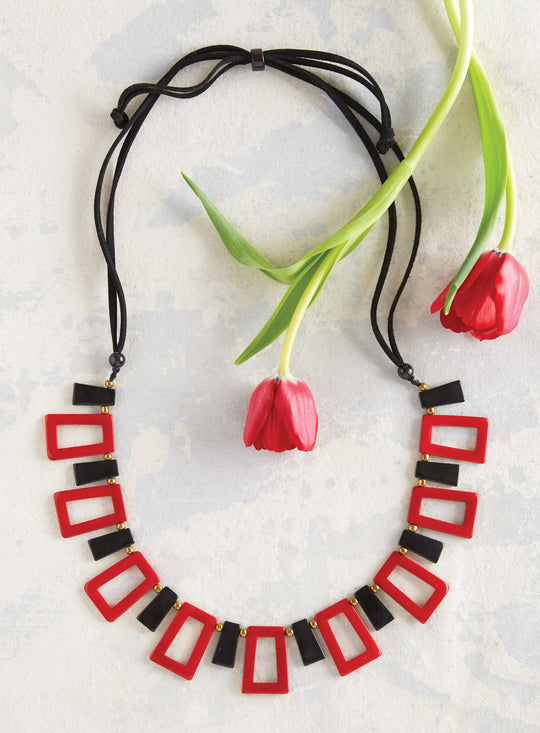 Modernist Geo Tagua Necklace