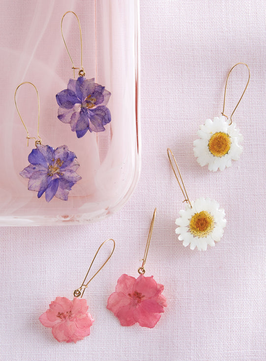 Pressed Wildflower Earrings