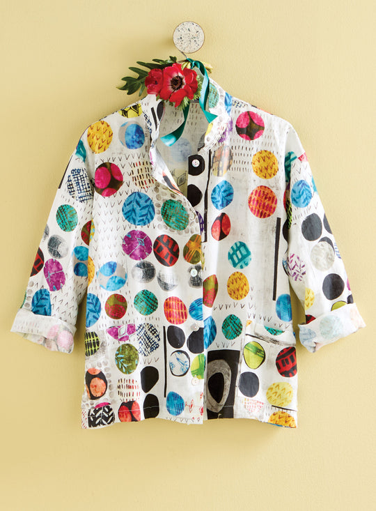 Circular Rhythm Shirt Jacket