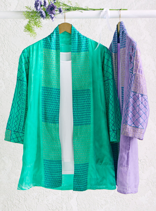 Tumbled Gemstone Chainstitch Jacket