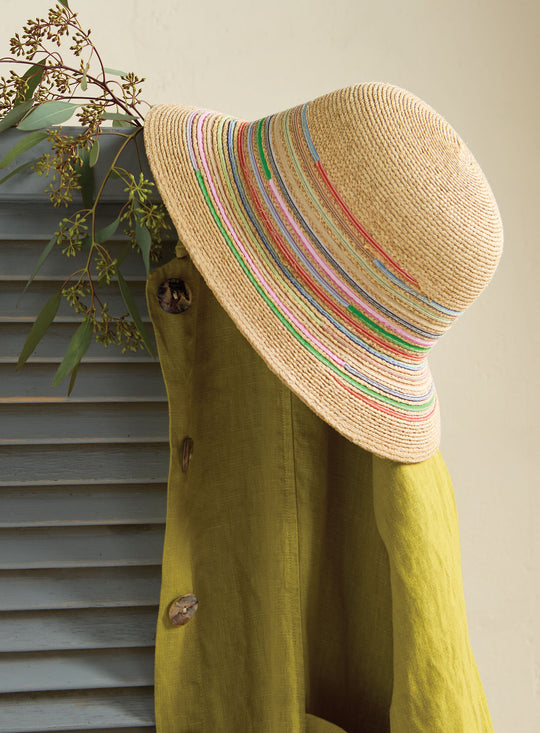 Raffia and Ribbon Sun Hat
