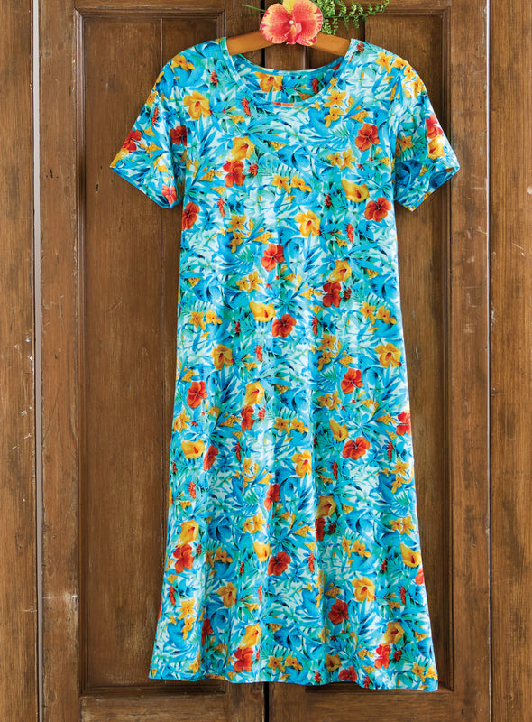 Hibiscus Island Knit Dress