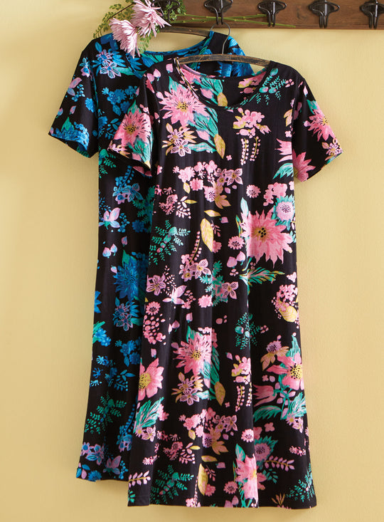 Tropical Twilight Knit Dress