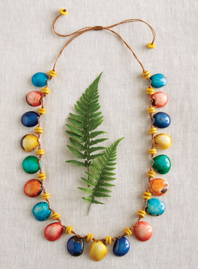 Amazon Rainbow Tagua Necklace