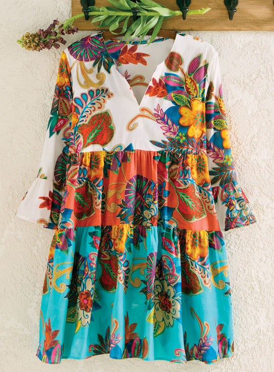 Coral Coast Tiered Dress