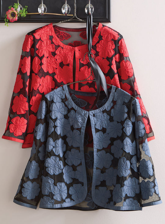 Soutache Petals Cropped Jacket